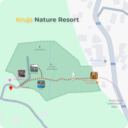 Map to Mali Camping – klicken zum Vergrößern